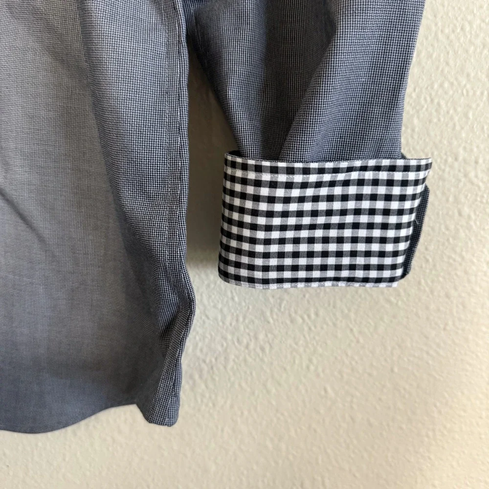 Banana Republic Dress Shirt Men's Large‎ Gray Slim Fit Classic Formel Business